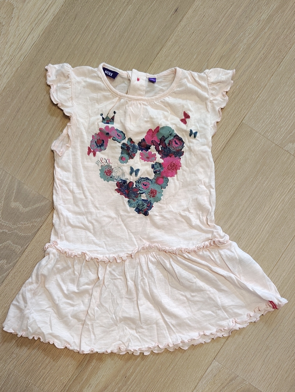 Mexx Light Pink Floral Heart Graphic Dress